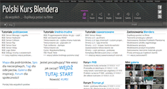 Desktop Screenshot of polskikursblendera.pl