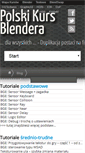 Mobile Screenshot of polskikursblendera.pl