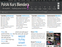 Tablet Screenshot of polskikursblendera.pl